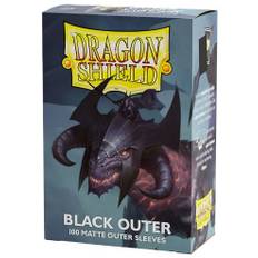 Dragon Shield - Standard Size Outer Sleeves 100pk - Matte Black