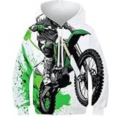 UENDOKRNN Dirt Bike Girls Hoodie 3D-huvtröja 10–12 år, Stil-5, 10-12 år