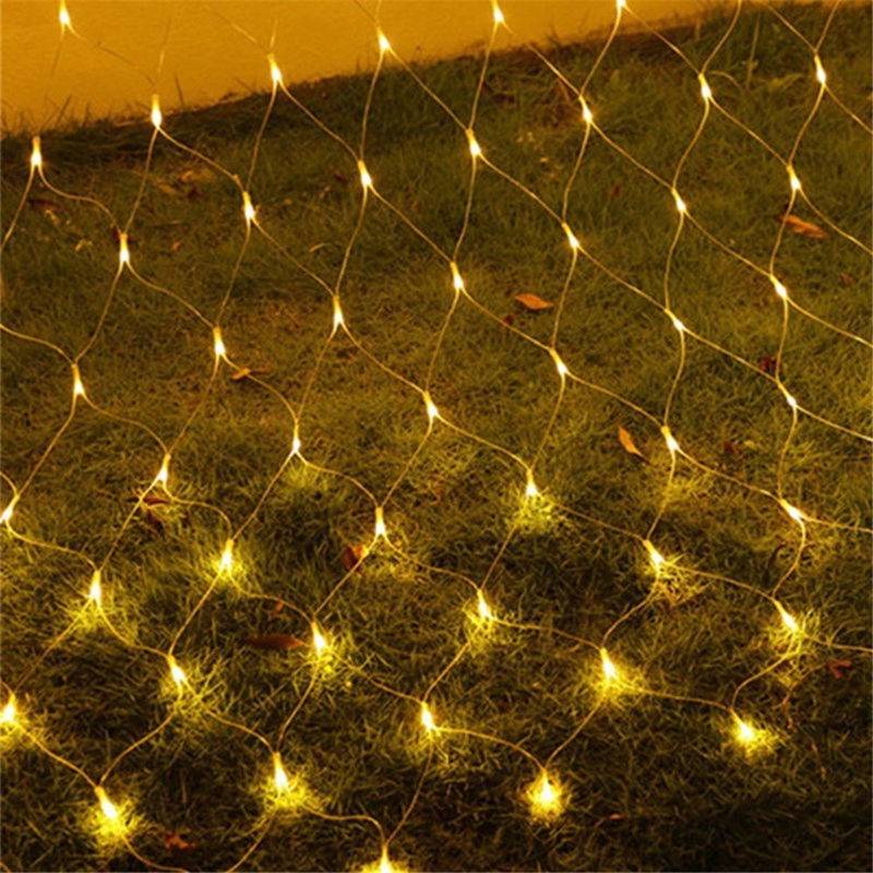 LED net lyskæde 6x4 meter varm hvid – 880 LED julelys til udendørs og indendørs brug IP65 vandtæt