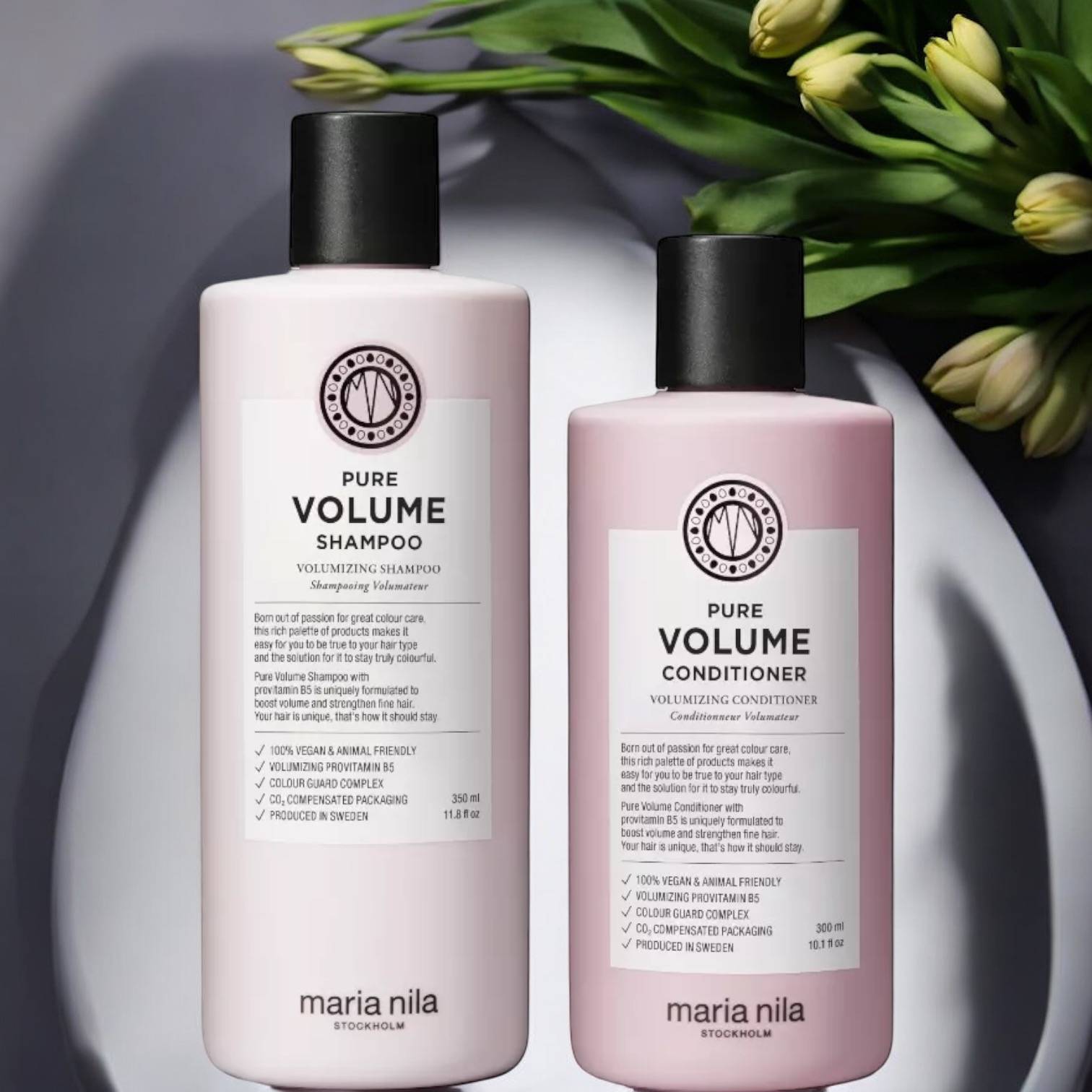 Maria Nila Maria Nila Pure Volume Shampoo & Conditioner sæt 300 & 350ml