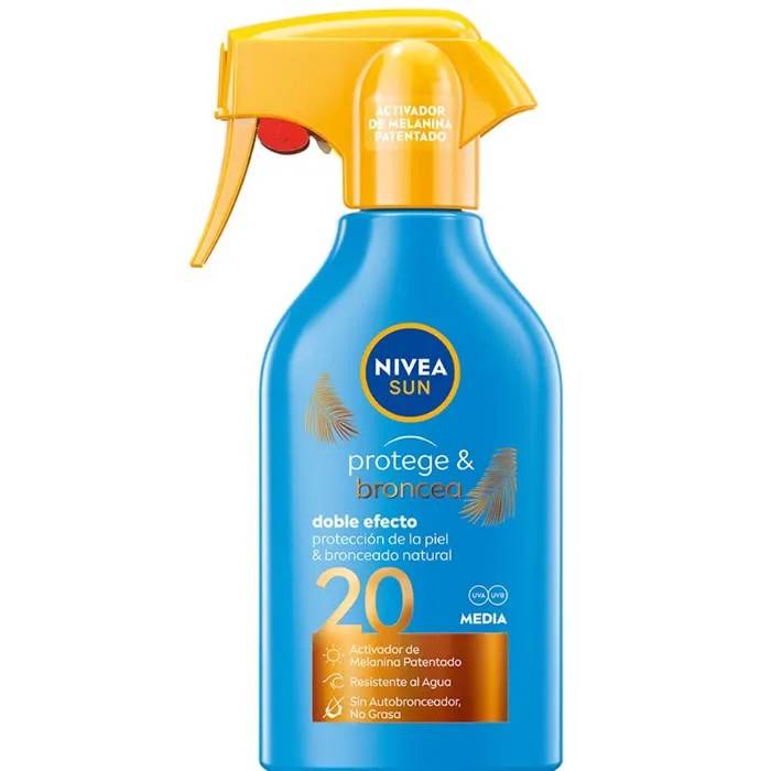 Nivea Spray Solare Protect & Bronze SPF20 270ml — Protezione solare spray