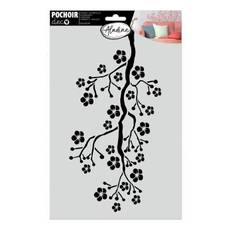 Pochoir - Aladine - Branches Sakura - 20x30 cm - Facile à nettoyer - Idéal scrapbooking