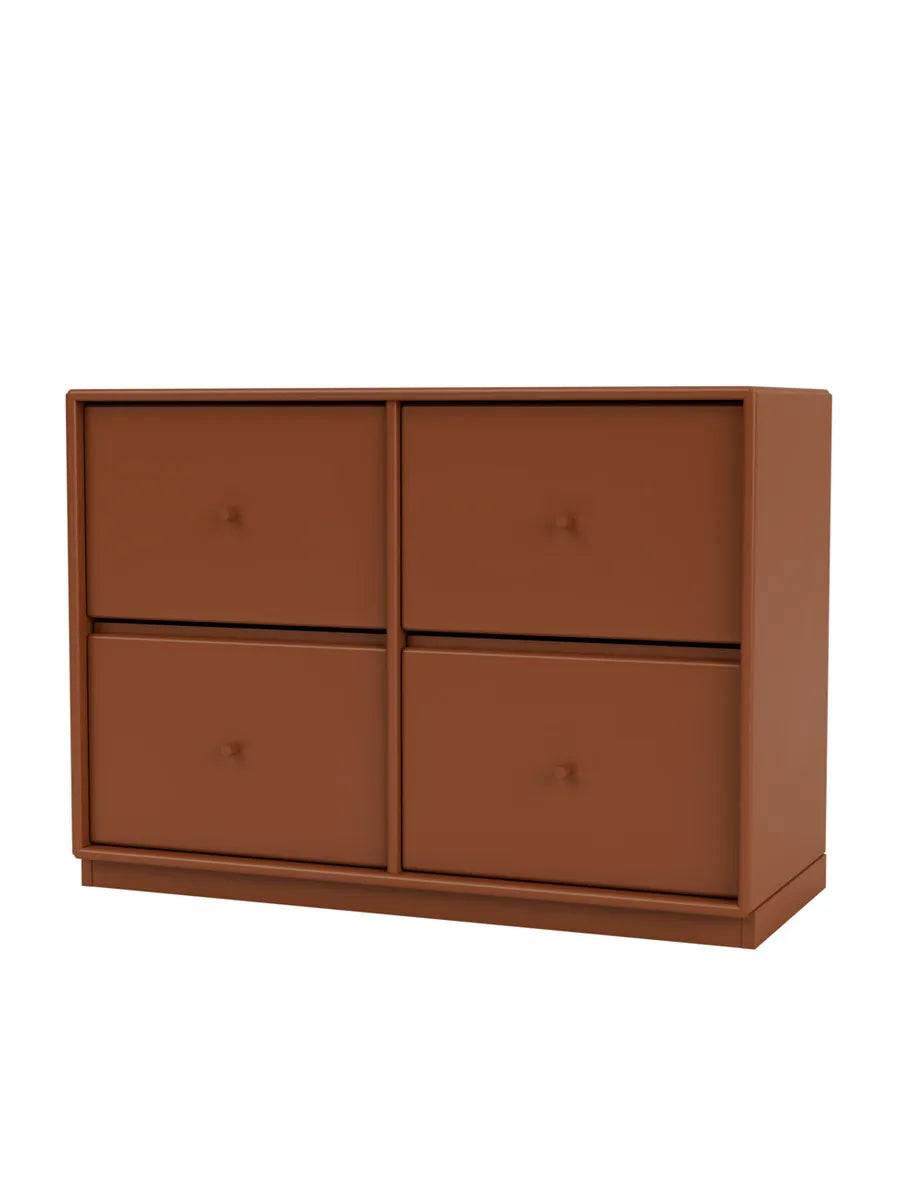 4124 kommode inkl. sokkel fra Montana Hazelnut / Sokkel 3 cm - Jacobsen Plus