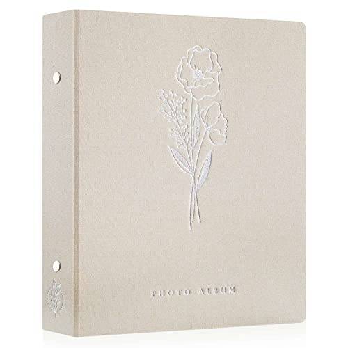 Lanpn fotoalbum 6 x 4 slip-in, linne 400 fickor fotoalbum rymmer endast porträtt 10 x 15 cm bild beige