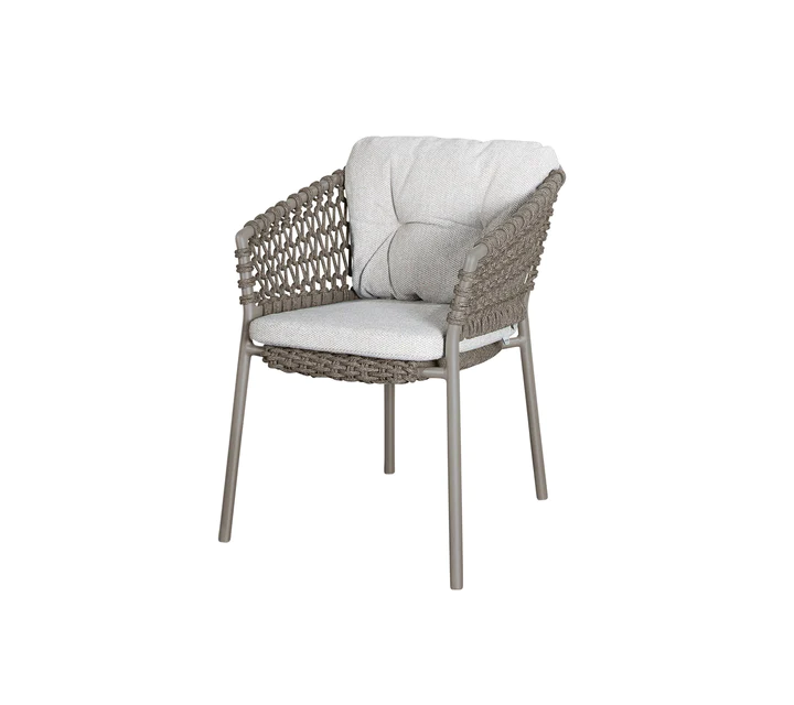 Ocean stol | Udendørs Light brown, Cane-line Wove Cane-line Soft Rope, Taupe.