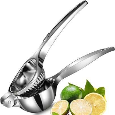 Kraftig manuell citronpress, citronpress av zinklegering av premiumkvalitet, stor handpress för citrusfrukter för citron, apelsin, lime - modell (L,S,S plus L,Modell A)