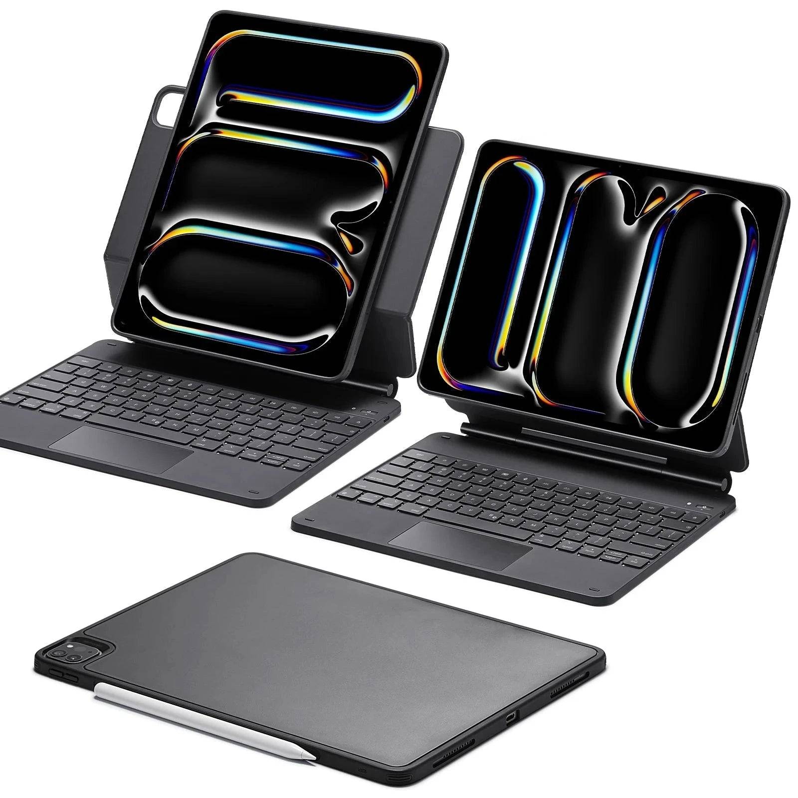 iPad Pro 13” (2024) Rebound Magnetic Keyboard Case 360 - US Layout-Black - US Layout-Black