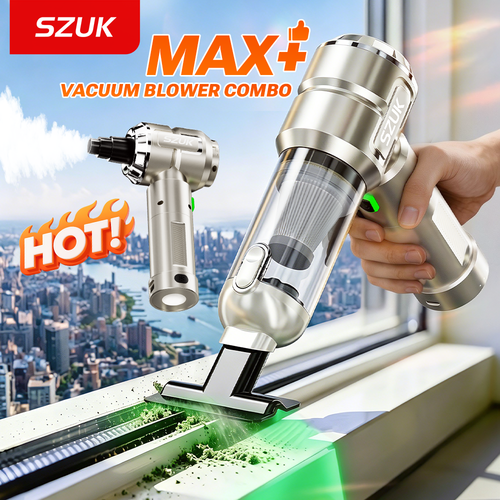 SZUK Wireless Car Vacuum Cleaner C019MAX Multi Powerful Handheld Cleaning Machine with LED Light Mini Portable Vacuum Cleaner