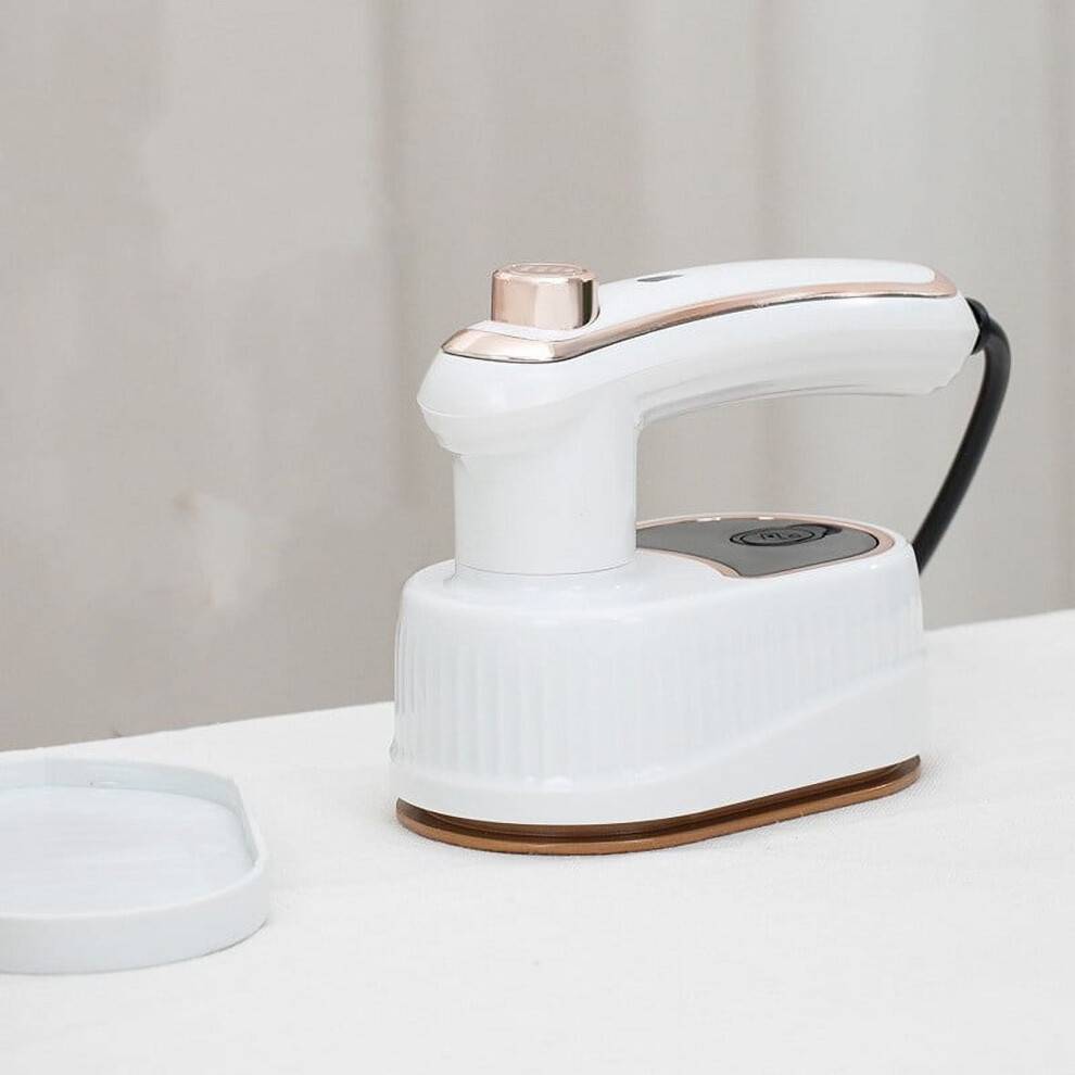 Mini dampstrygejern, 40W, foldbart, håndholdt, 2-i-1