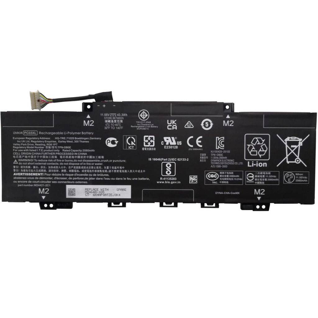 HP SKO-BATT 3C43Wh 3,75Ah LI PC03043XL-PL