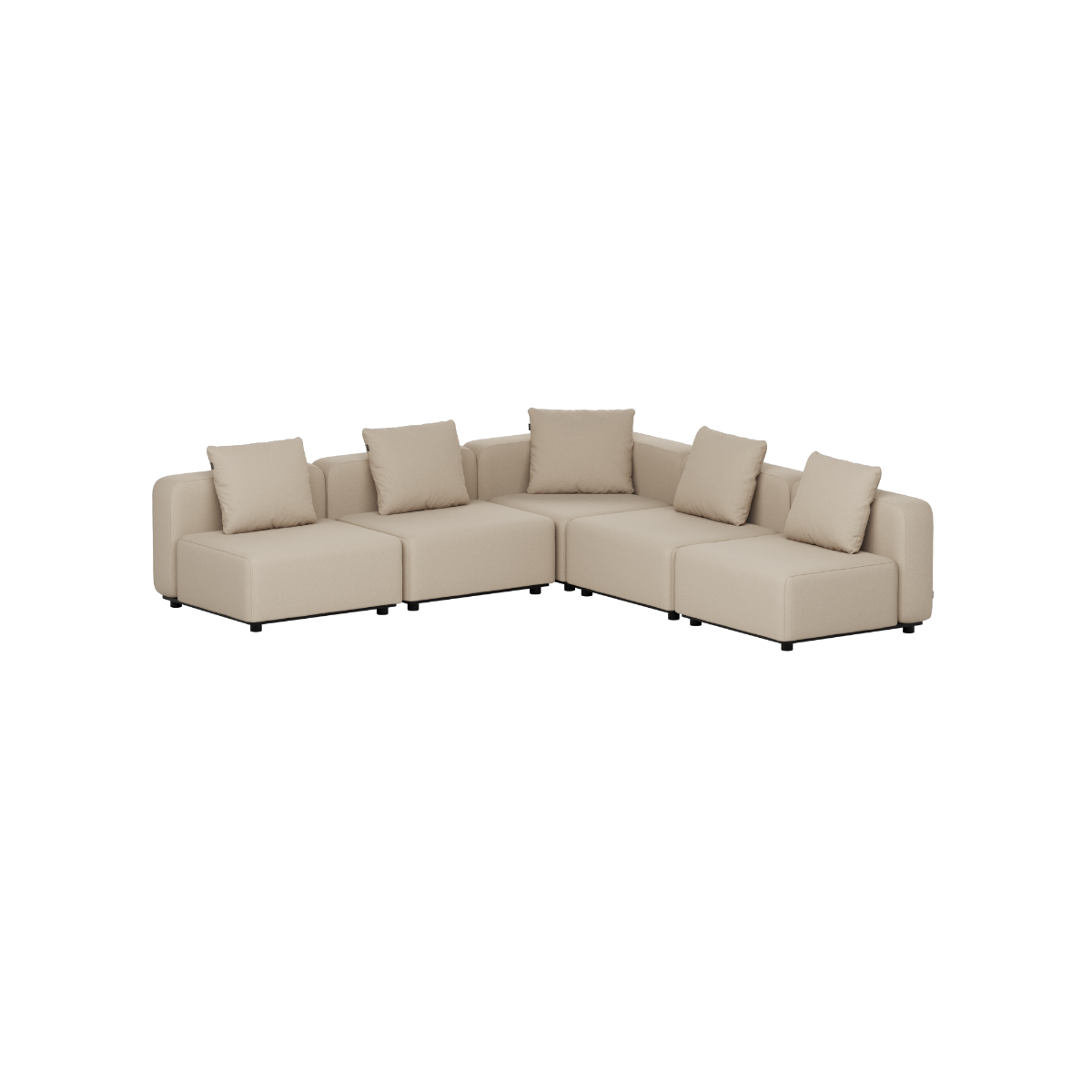 SACKit Cobana Lounge Sofa - 5 seater corner sofa - Boucle Beige