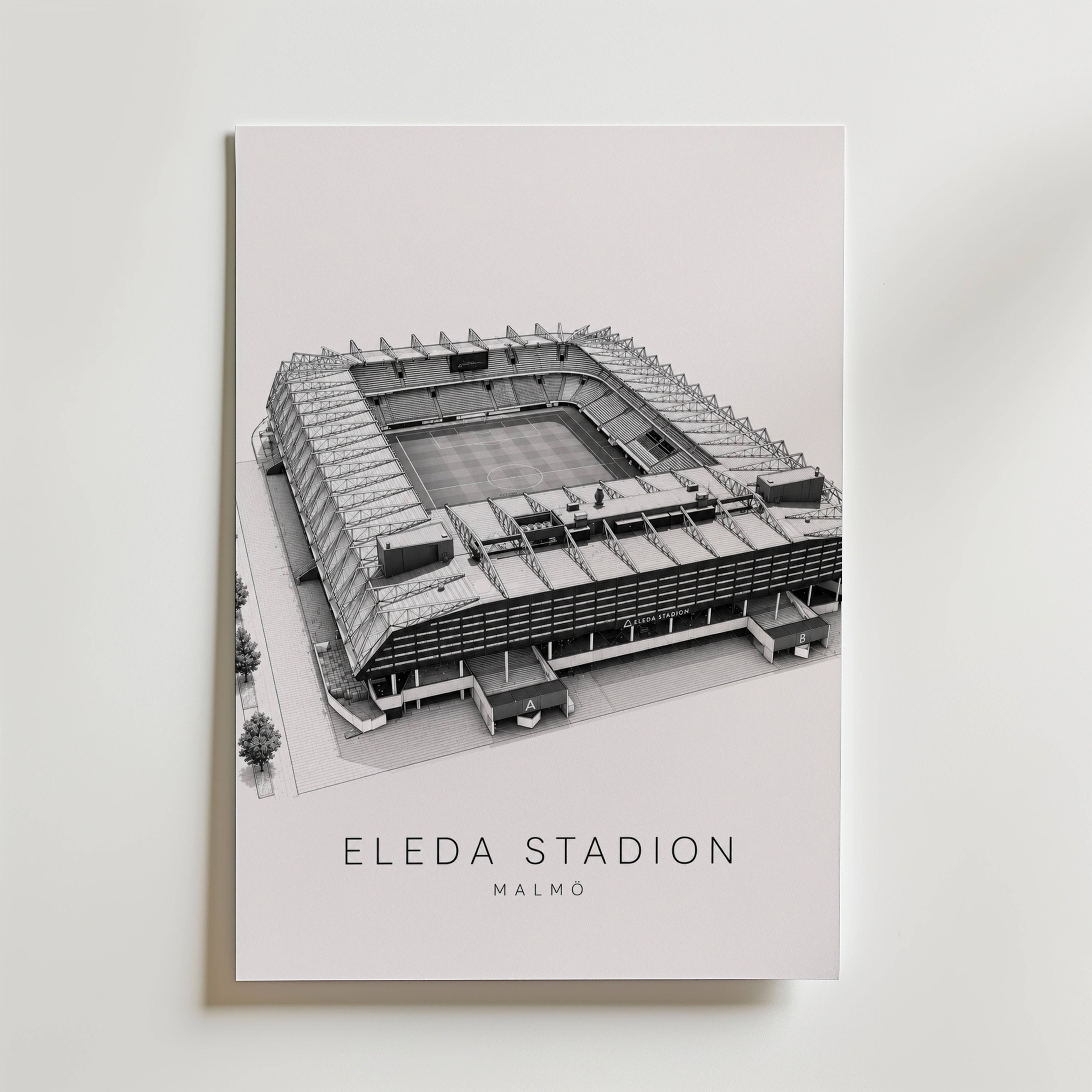 Eleda Stadion Poster - Premium Canvas 21x30 cm