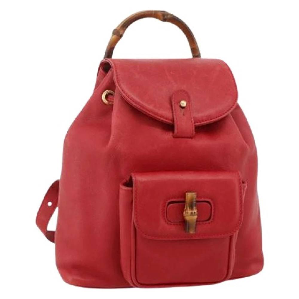 Gucci Vintage Pre-owned Vintage Rygsæk - Vintage - Dame - Rød - ONE SIZE - Uld