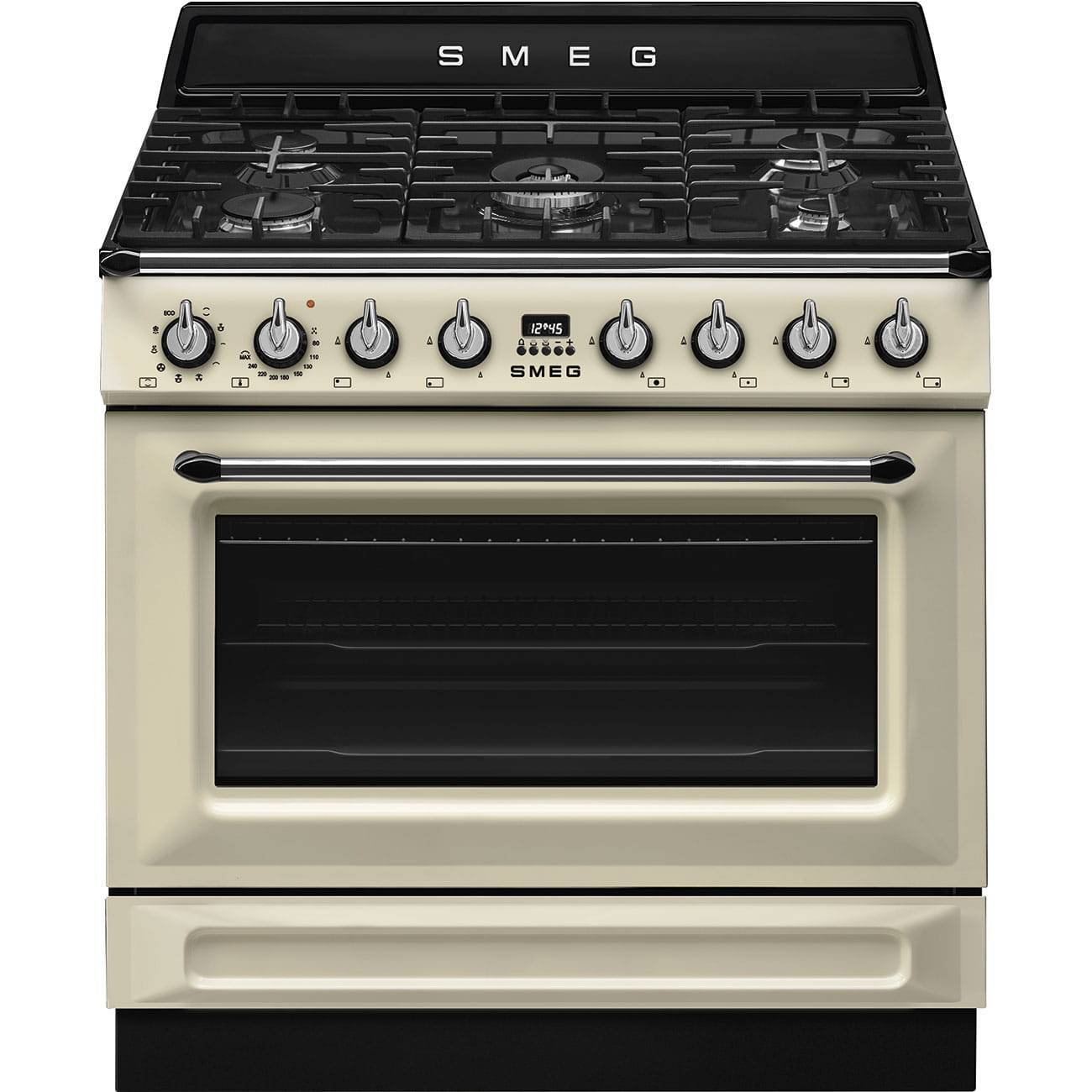 Fristående spis med gashäll 90 Victoria TR90GMP 1 ugn 9 tillagningsfunktioner 5 brännare Beige