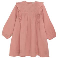 Minymo Kjole Rosette 86 cm  Lyserød  86 cm  kvinde