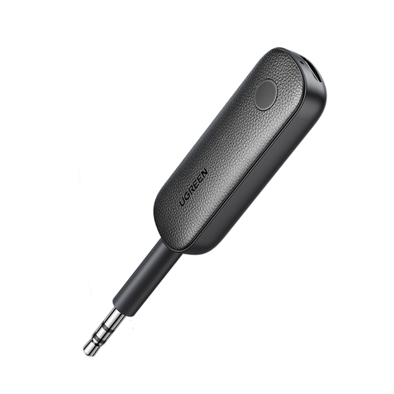 Ugreen 2-i-1 Bluetooth-adapter Sändare Mottagare Lång batteritid 3,5 mm Ljud trådlös adapter för Hörlurar TV Bilk ljud
