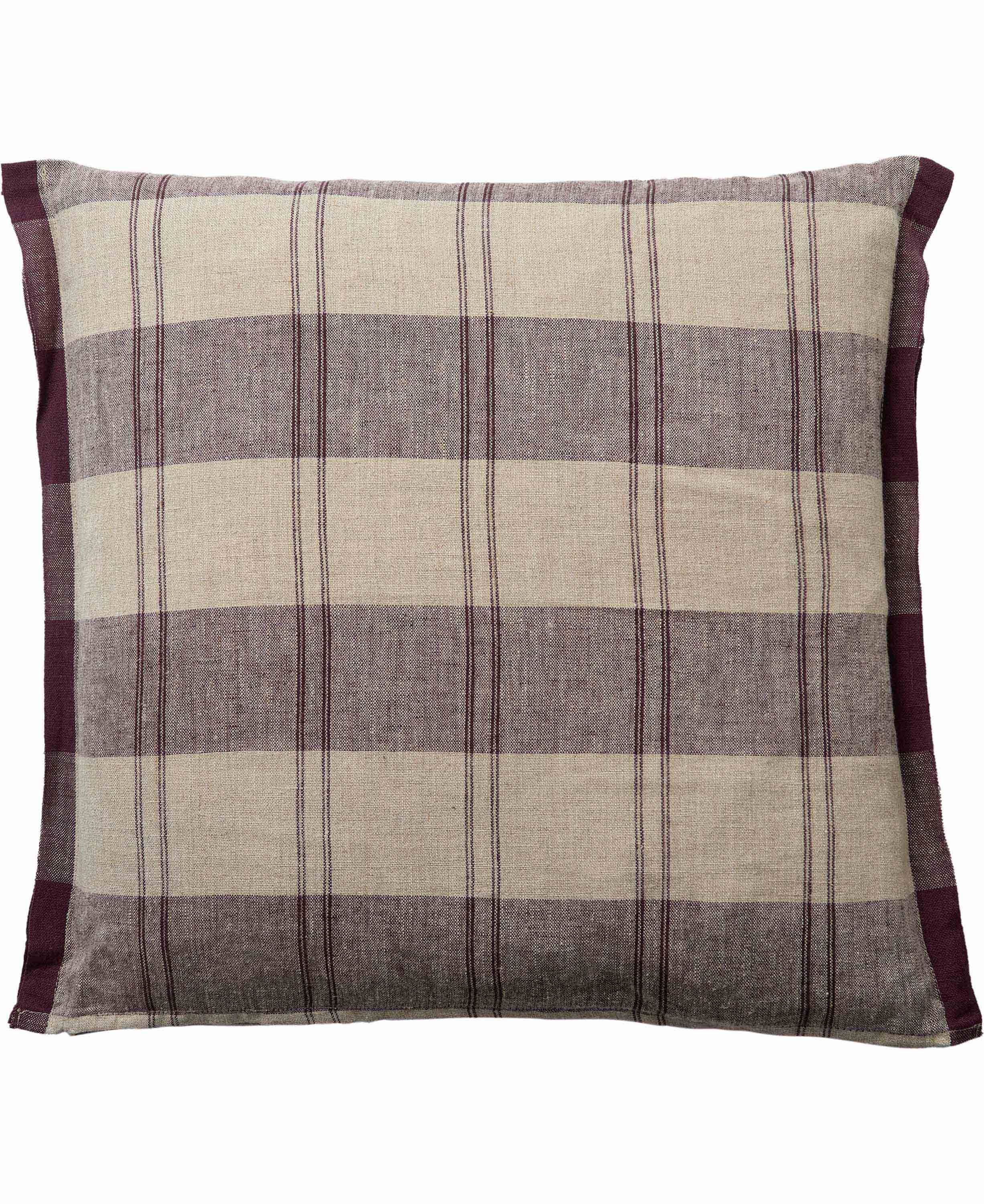 Magasin Check, Pyntepude 48x48 cm Soffkuddar - Mørkebrun (48x48 cm)