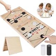 Bordsfotboll, vinnerspel, hockeybrädspel, brädspel hockey, snabb sling puck spel, katapult brädspel, brädspel av trä, brädspel, pedagogisk leksak brädspel från 3 år