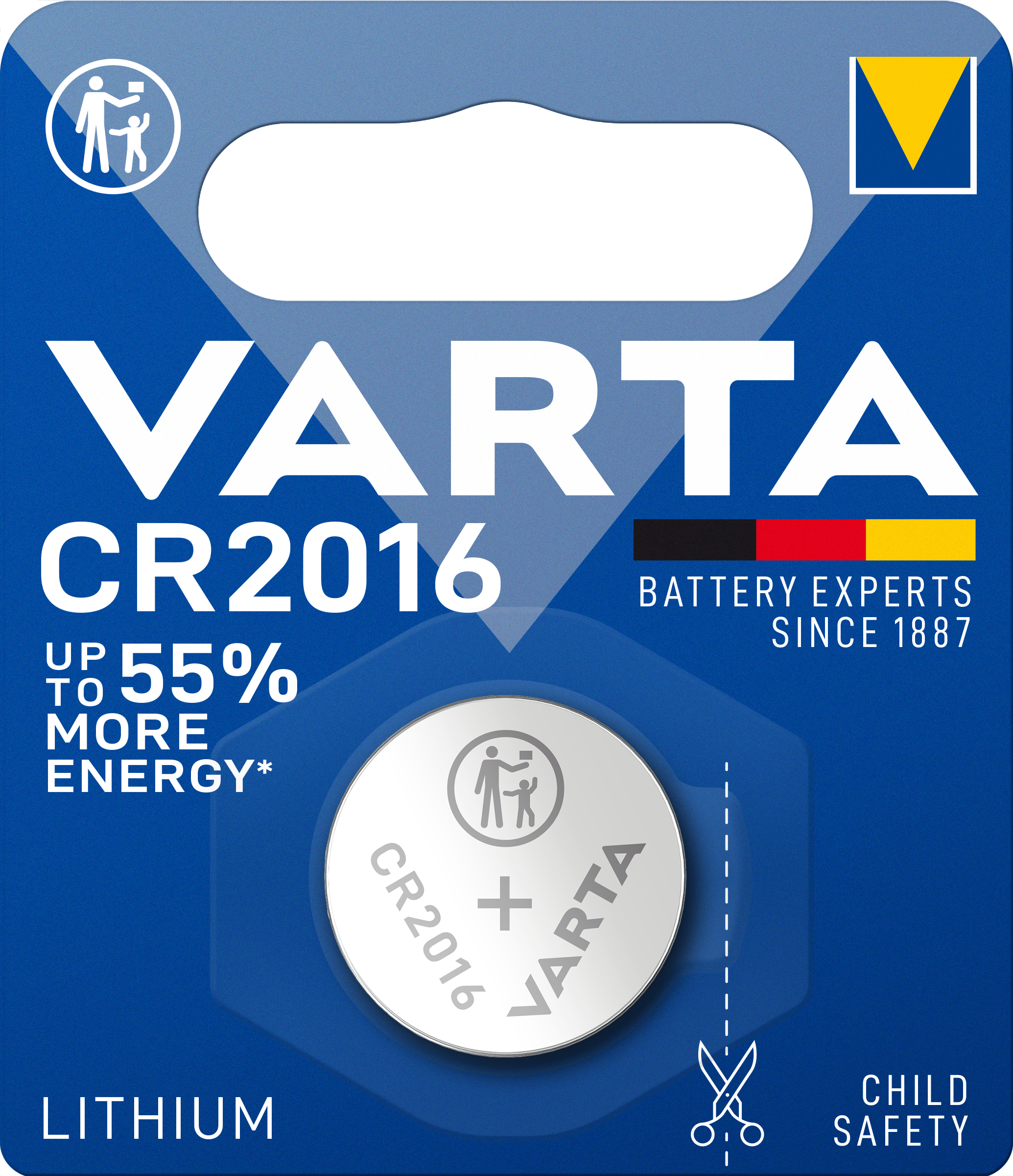VARTA Litium Knappcellsbatteri CR2016