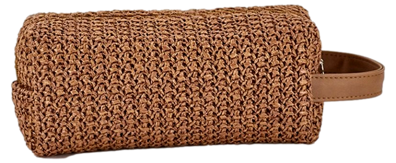 Kosmetikpung 21 cm i brun - Stor