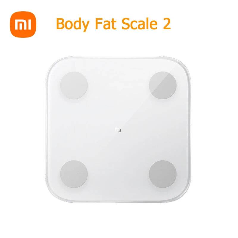 Xiaomi Smart Body Fat Scale 2 Kompositionsskala Bluetooth 5.0 APP-övervakare LED-display Digital fungerar med Mi Fit-app