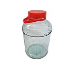 Konserveringsburk 10 l av glas Twist-Off förvaringsburk konserveringsburk gurkburk, förvaringsburk, konserveringsglas, stor transparent, basic, likör, insats, glasballong, förvaringsburk med lock