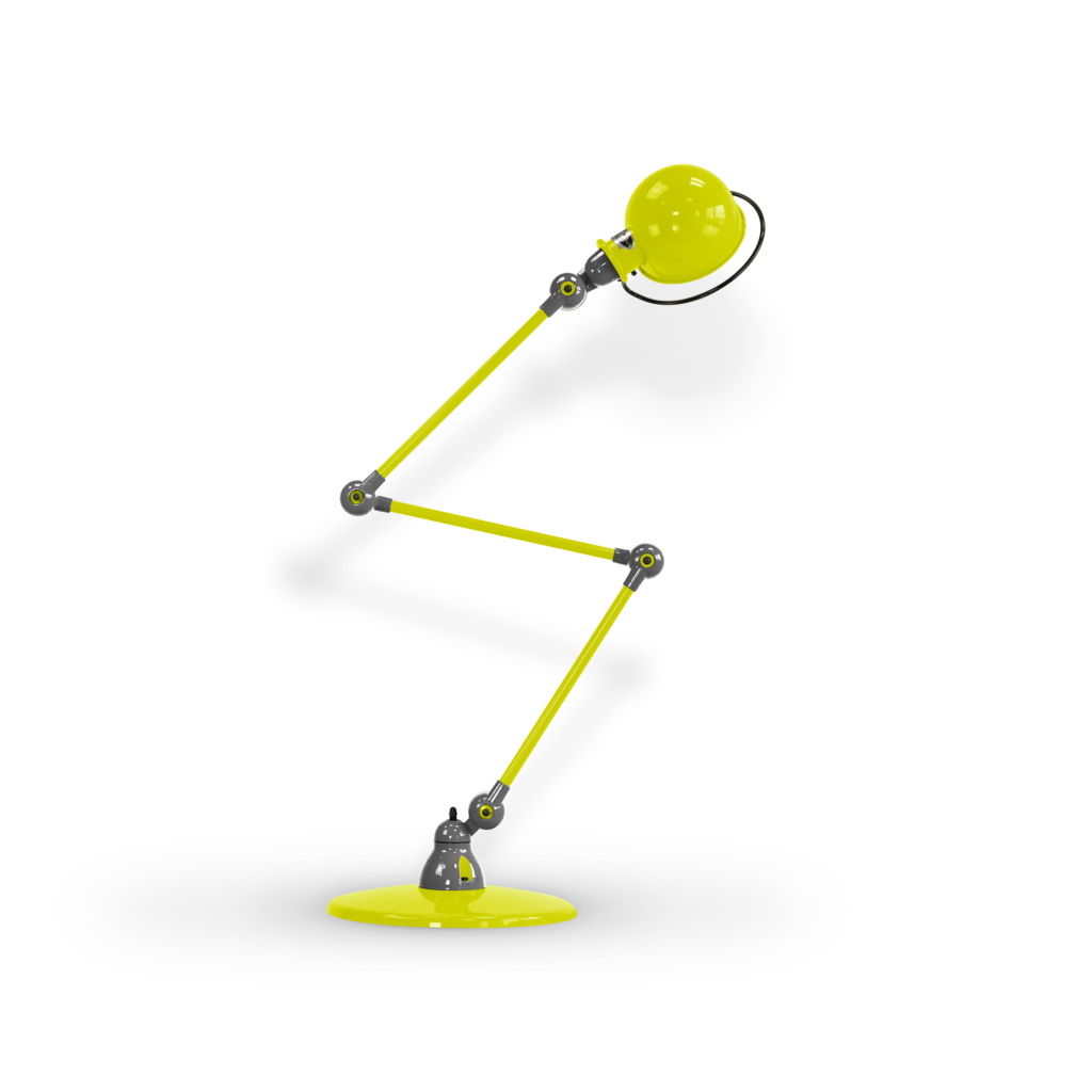Loft D9403I gulvlampe fra Jieldé - Sulfur yellow / Blank/poleret