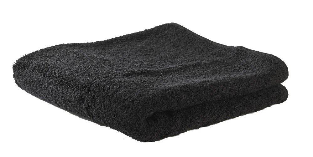 Munkholm - Kvalitets Badehåndklæde - 70 x 140 - Sort