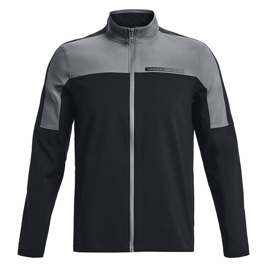 Under Armour Storm Windstrike FZ Herre Golf-vindjakke Sort/Grå Large