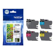 Brother LC 422XL Multipack Sort Gul Cyan Magenta