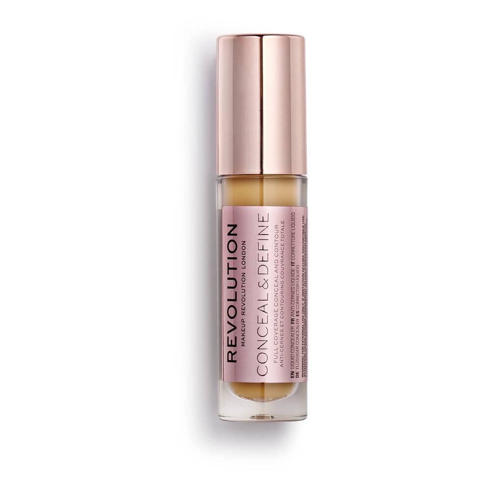 Makeup Revolution Conceal and Define Concealer, Full Coverage & Matte Finish, C11.5 för Medium/Tan Hudtoner