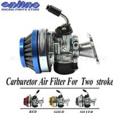 Atv 49cc performance 19mm carb förgasare luftfilterenhet för 2- -takts 47cc 49 cc mini pocket bike - Guld-