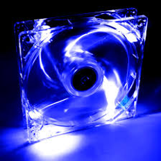 Fan 120x120x25 LED BLUE