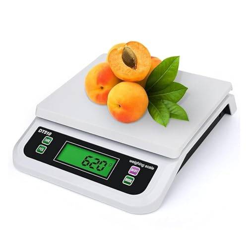 Stor våg digital köksvikt 30 kg digital köksvåg med LCD-display köksvåg med 6 typer, matvåg, för bakning frukt vägning fruktvåg