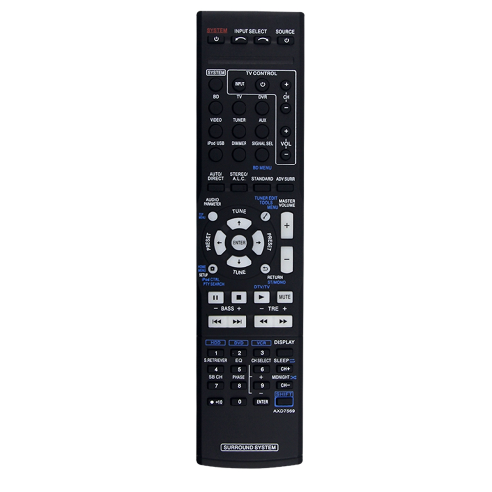 Udskift fjernbetjeningen AXD7569 til Pioneer AV-receiveren VSX-822-K VSX-1022-K