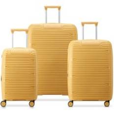 Delsey Dune Securitech - Set 3 Valises - Resväskar Gul S / M / L