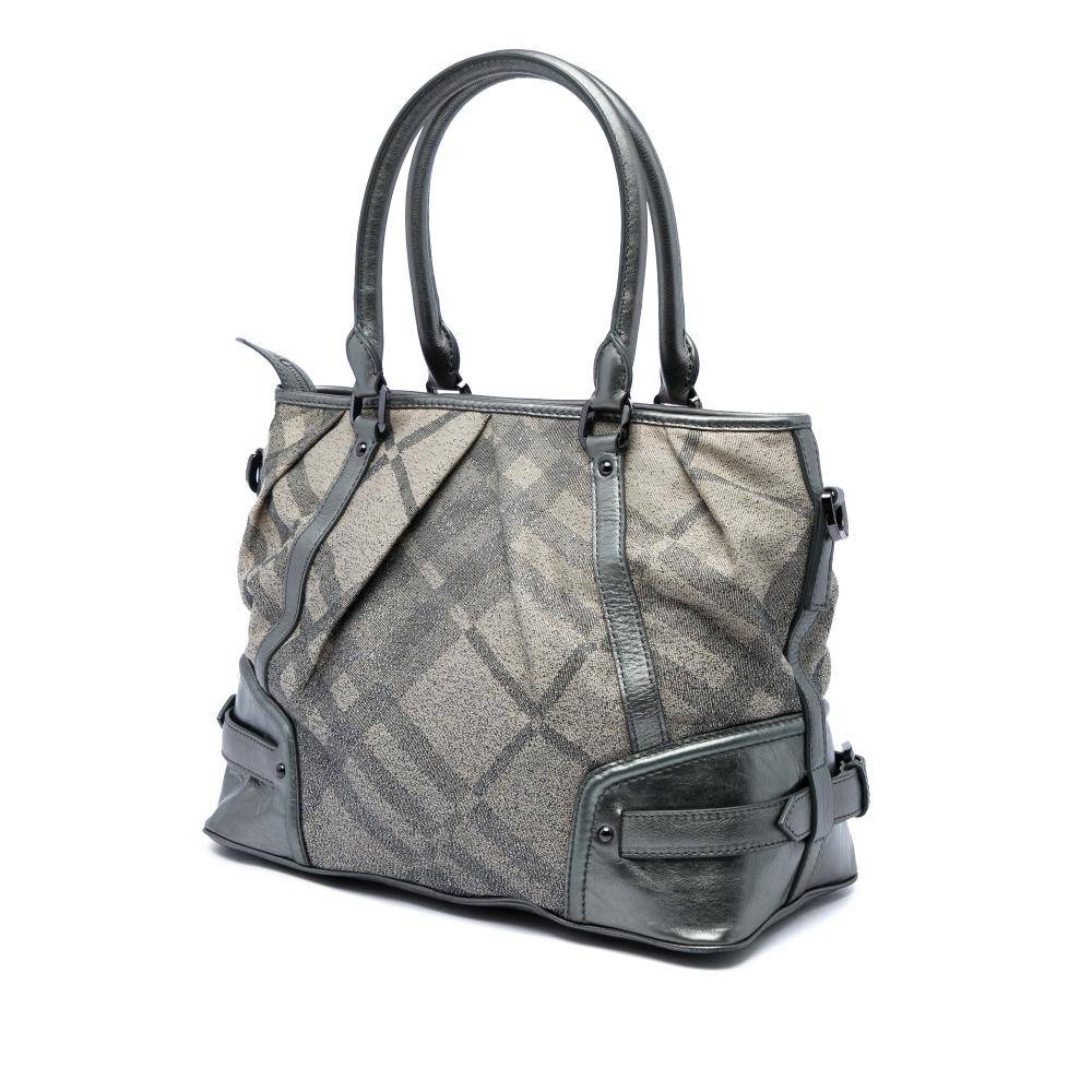 Burberry Vintage Tote Stl. - Totebags Från Magasin - Silver (L 30cm x W 37cm x D 18cm)