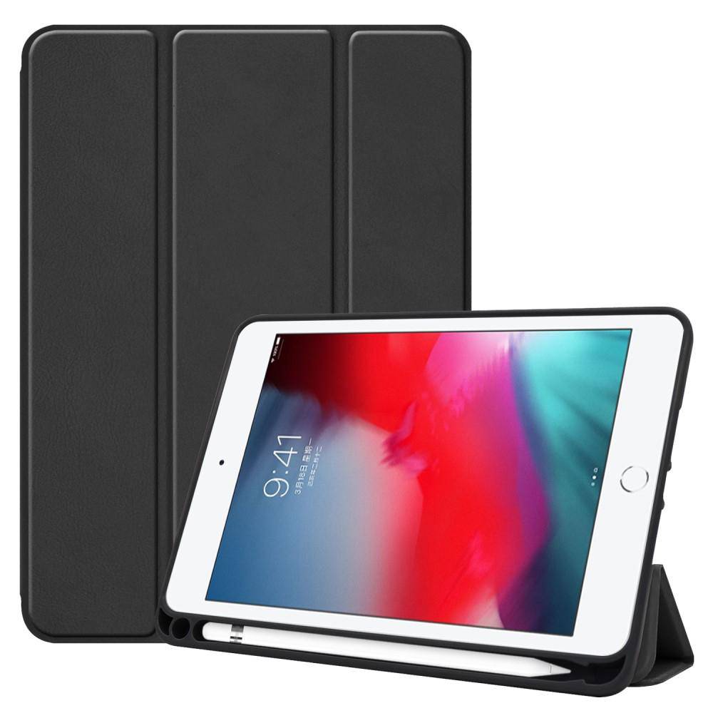 Apple iPad Mini 5th Gen (2019) Fodral Tri-fold med Pencil-hållare Svart