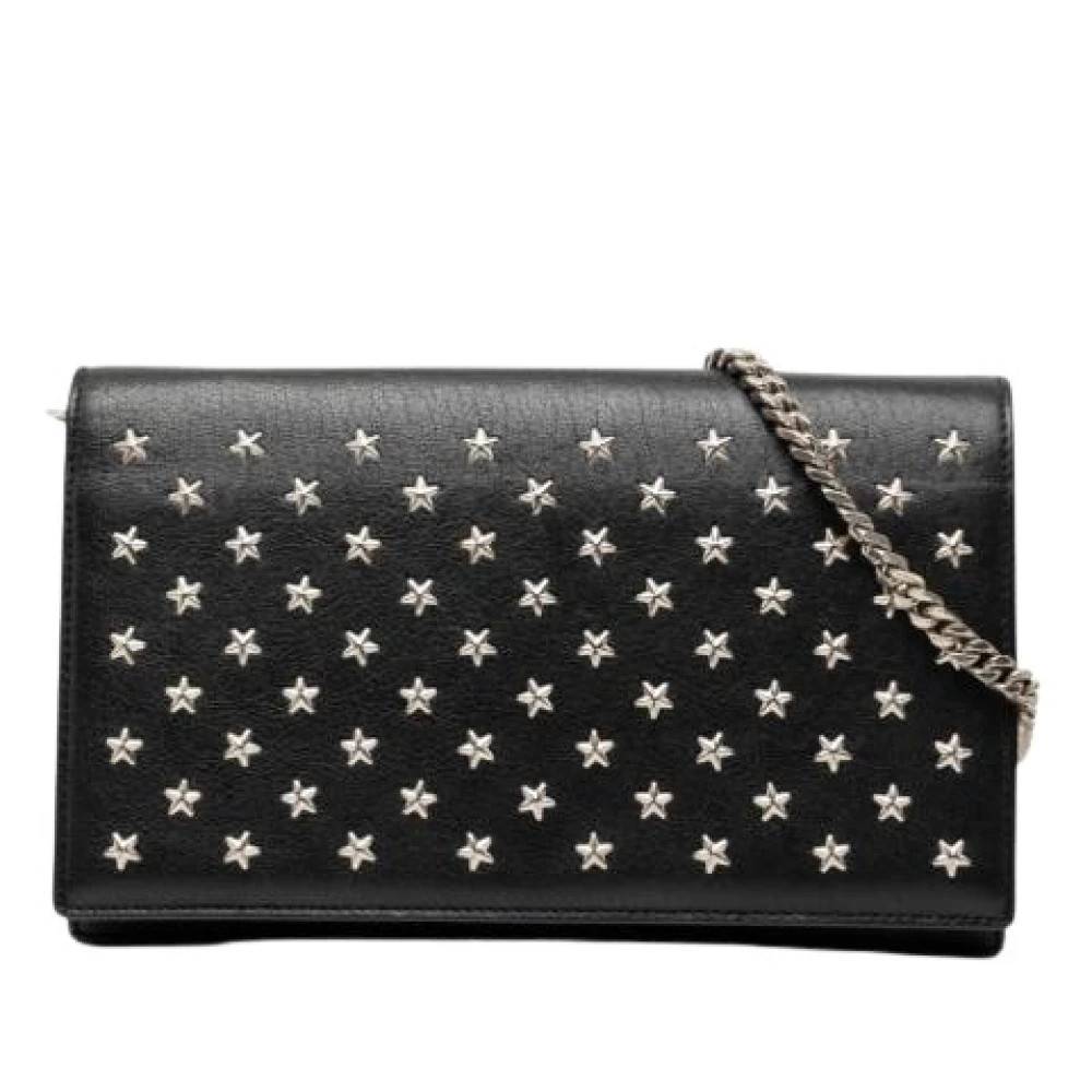 Yves Saint Laurent Vintage Pre-owned Star-Embellished Leather Crossbody Bag - Vintage - Dame - Sort - ONE SIZE - Uld