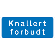 Knallert forbudt - Reflekstype 3 - 30 x 70 cm