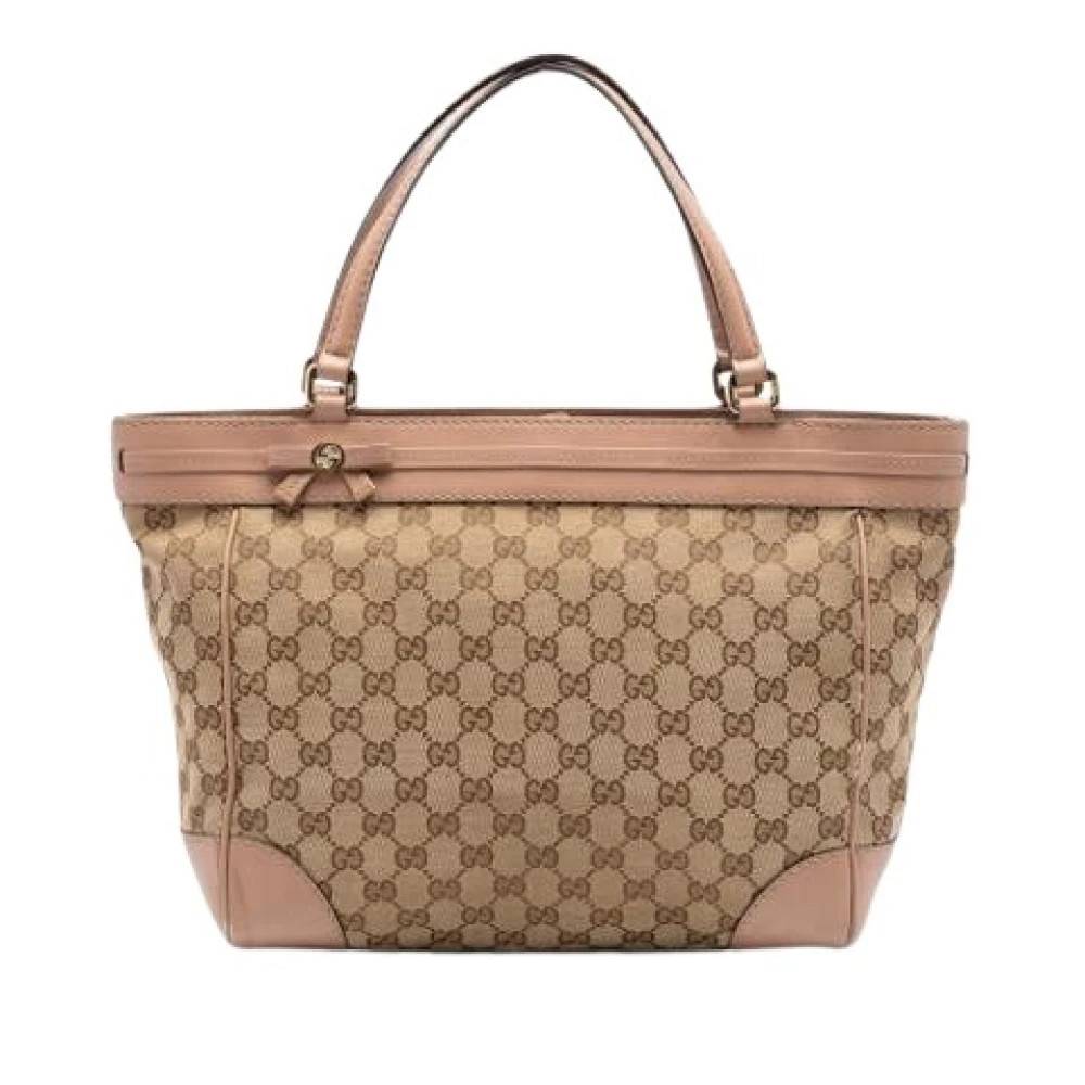 Gucci Vintage Pre-owned Mayfair Tote - Vintage - Dame - Brun - ONE SIZE - Læder