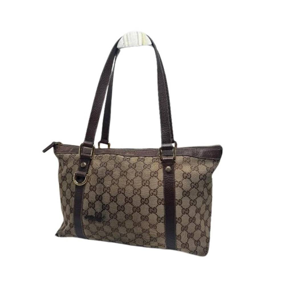 Gucci Vintage Pre-owned Vintage Håndtaske - Vintage - Dame - Brun - ONE SIZE - Læder