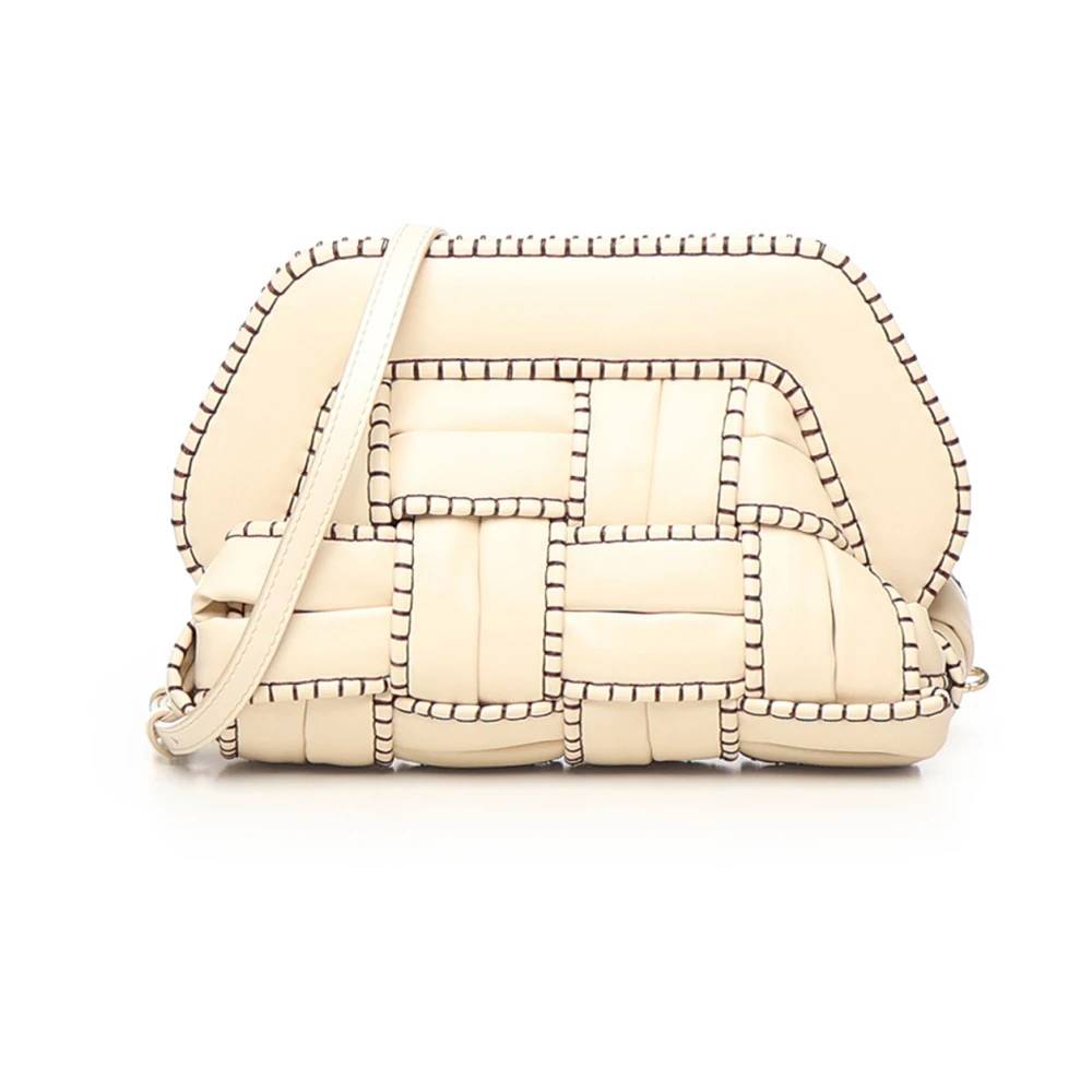 THEMOIRè Vævet Pochette - Tasker - Dame - Beige - ONE SIZE -