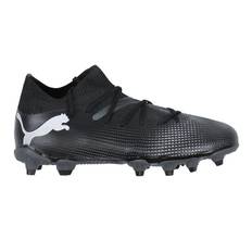 Puma Fotbollsskor - Future 7 Match FG/AG Jr - Svart/Vit - Puma - 37 - Fotbollsskor