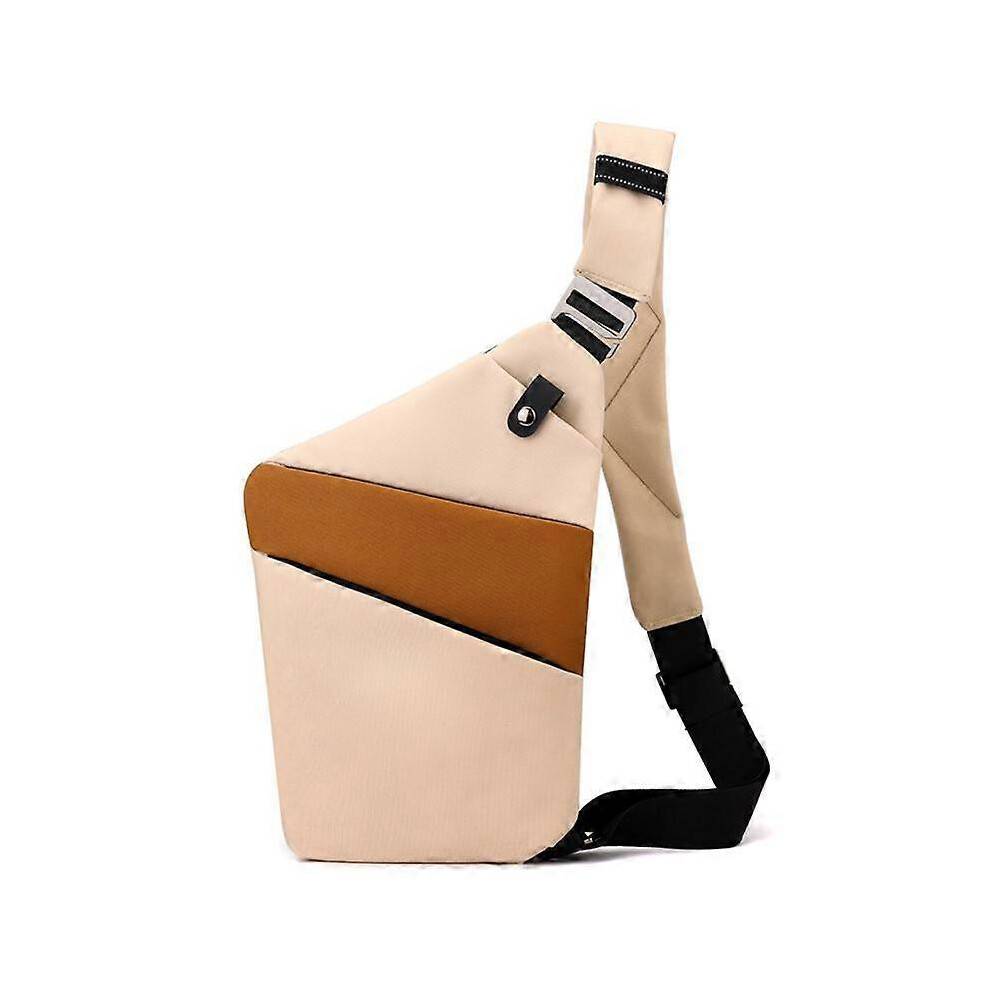 Ny tyverisikret rejse crossbody taske, højre skulder