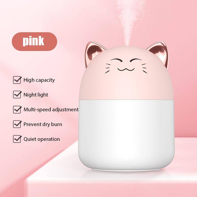 Adorable Pet Humidifier Mini Office Desktop Essential Oil Aroma Diffuser Car Purifier Air Humidification USB Small Home Fog Sprayer