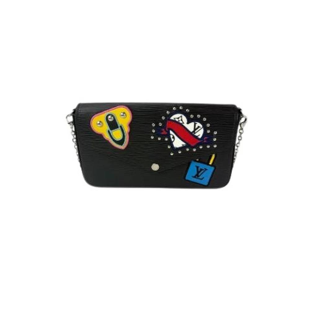 Louis Vuitton Vintage Pre-owned Leather Cross Body Bag - Vintage - Dame - Sort - ONE SIZE - Læder