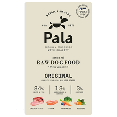 Pala Pets recept#1 med okse, kylling og laks, 1 kg