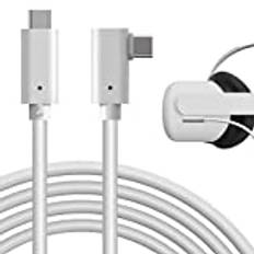 Geekria USB-C 3.2 Gen 1 Link Cable Compatible with Oculus Quest 2 & Quest VR / Type-C to C Fast Charger Cord with PC Data Transfer for Virtual Reality Headset, Gaming PC (16ft / 5m)