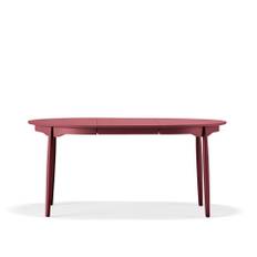 Stolab - Carl matbord Ø115 cm björk Lingon 19 & 1 iläggsskiva - Matbord - Marit Stigsdotter - Röd